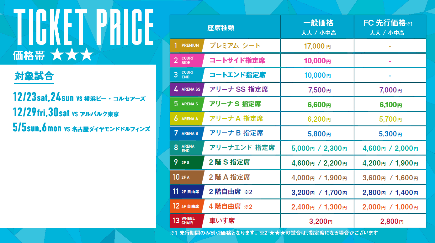 2023-24】チケット概要 | 佐賀バルーナーズ